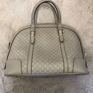 Monogram 6832 Bags | Gucci Microguccissima Gray Monogram Dome Satchel | Poshmark